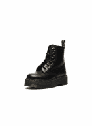 DR MARTENS PLATFORM BOOTS PATENT BLACK UNISEX PRE OWNED EU 37