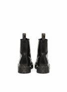 DR MARTENS PLATFORM BOOTS PATENT BLACK UNISEX PRE OWNED EU 37