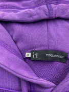 DSQUARED2 HOODIE PONCHO VINTAGE ΜΕ ΛΟΓΟΤΥΠΟ ΜΟΒ ΓΥΝΑΙΚΕΙΟ M