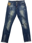 Dsquared2 Παντελόνι Jean Distressed Slim Μπλε Γυναικείο S