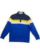 DUNMORE Half-Zip Sweatshirt Casual Logo Blue Men’s XL
