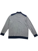 DUNMORE Φούτερ Henley Casual Logo Γκρι Ανδρικό XXL