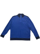 DUNMORE Φούτερ Henley Casual Logo Μπλε Ανδρικό XXL