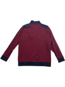 Dunmore Sweatshirt Casual Mock Neck Κουμπιά Μπορντό/Μπλε Ανδρικό XL