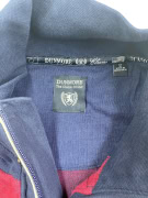 Dunmore Sweatshirt Casual Mock Neck Κουμπιά Μπορντό/Μπλε Ανδρικό XL