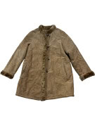 EAST BODY ΠΑΛΤΟ SHEARLING VINTAGE ΜΠΕΖ ΓΥΝΑΙΚΕΙΟ PRE OWNED M