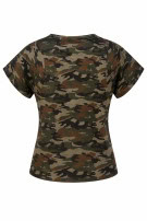 EDC BY ESPRIT T SHIRT UTILITY CAMOUFLAGE ΓΥΝΑΙΚΕΙΟ PRE OWNED S