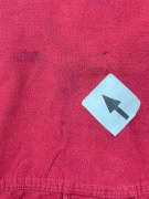 EDDIE BAUER CAMICIA VINTAGE ROSSA A MANICHE LUNGHE DA UOMO M usata