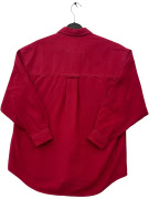 EDDIE BAUER CAMICIA VINTAGE ROSSA A MANICHE LUNGHE DA UOMO M usata