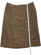ELENA MIRO ΦΟΥΣΤΑ VINTAGE HERRINGBONE ΚΑΦΕ ΓΥΝΑΙΚΕΙΑ XL
