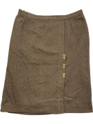 ELENA MIRO ΦΟΥΣΤΑ VINTAGE HERRINGBONE ΚΑΦΕ ΓΥΝΑΙΚΕΙΑ XL