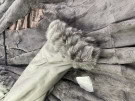 1990s ENRICO COVERI JACKET FAUX FUR OLIVE WOMEN PRE OWNED XXL