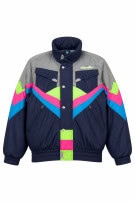 1980S ELLESSE ΜΠΟΥΦΑΝ ΣΚΙ VINTAGE NAVY MULTICOLOR ΑΝΤΡΙΚΟ PRE OWNED XL