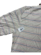 ELLESSE Striped Polo Shirt Vintage Logo White/Pink Men’s S