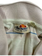 ELLESSE Striped Polo Shirt Vintage Logo White/Pink Men’s S