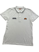ELLESSE Polo T-Shirt Λευκό Heritage Logo UNISEX S