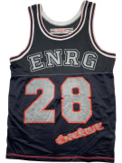 Energie canotta da basket nera con stampa 2XL