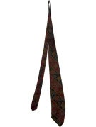 ENRICO COVERI NECKTIE VINTAGE PAISLEY BURGUNDY NAVY MENS PRE OWNED