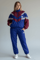 Erbacher Φόρμα Σετ Tracksuit Vintage Λογότυπο Πολύχρωμο Μπλε Γυναικείο L