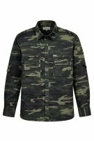 1990s VINTAGE UTILITY SHIRT GREEN CAMO MEN PRE OWNED XL