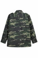 1990s VINTAGE UTILITY SHIRT GREEN CAMO MEN PRE OWNED XL