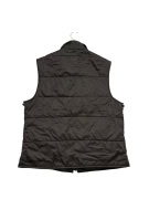 FAY PUFFER VEST GILET LOGO LABEL BROWN MENS M/L