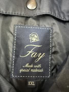 FAY JACKET VINTAGE LOGO BLACK MENS XXL