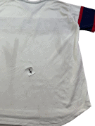 FBK NATIONWORLD FOOTBALL JERSEY ATHLETIC GREY WHITE RED NAVY MEN PRE OWNED XL