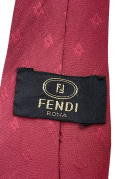 FENDI TIE CLASSIC BURGUNDY MEN PRE OWNED