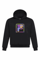 FILA HOODIE GRAPHIC ΜΑΥΡΟ ΑΝΤΡΙΚΟ PRE OWNED S