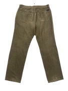 FILA Pantaloni in velluto a coste vintage con logo kaki da uomo XL