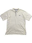 FILA polo vintage con logo ricamato écru unisex XL usata