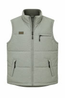 90s FILA PADDED GILET MINIMAL KHAKI ΑΝΤΡΙΚΟ PRE OWNED M