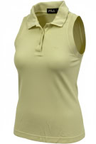 Fila Polo Sleeveless T-Shirt Classic Logo Κίτρινο ΓΥΝΑΙΚΕΙΟ M