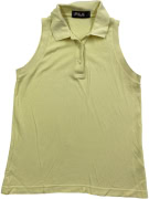 Fila Polo Sleeveless T-Shirt Classic Logo Κίτρινο ΓΥΝΑΙΚΕΙΟ M