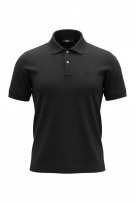 FILA Polo T-Shirt Logo Μαύρο UNISEX L