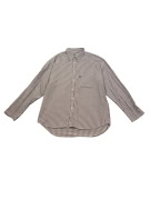 FILA Vintage Striped Shirt with Logo Brown-White Men's XXL