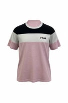 Fila T-shirt Colorblock Ροζ / Λευκό / Μαύρο
