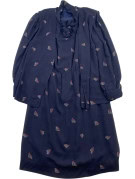 FIORELLA RUBINO ABITO RETRO NAVY DONNA PRE OWNED L