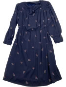 FIORELLA RUBINO ABITO RETRO NAVY DONNA PRE OWNED L