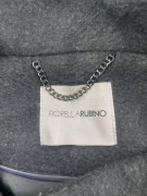 Fiorella Rubino Παλτό Vintage Houndstooth Logo Μαύρο/Γκρι Γυναικείο L