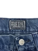 Fiorucci Jeans pantaloni in denim con logo vintage blu da donna XS