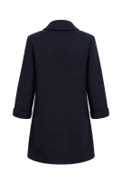 FORNARINA COAT CLASSIC BLACK WOMENS PRE OWNED L