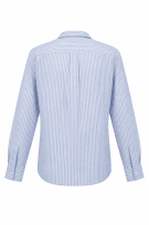 FRED PERRY STRIPED SHIRT CLASSIC BLUE MEN PRE OWNED M