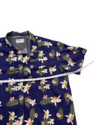 FREE PLANET SHIRT FLORAL NAVY MEN PRE OWNED L