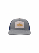 FRONTIER TRUCKER CAP GREY BLUE MEN PRE OWNED