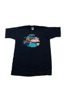 Fruit of the Loom Heavy Cotton Graphic T-Shirt Μαύρο Unisex XL