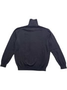 Fynch-Hatton Maglia lavorata a maglia a collo alto nera da uomo XL