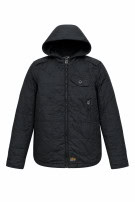 G STAR HOODED JACKET STREETWEAR BLACK MEN PRE OWNED S