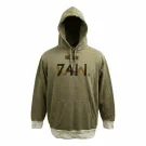 G-STAR RAW Felpa Hoodie Casual Logo 74W kaki da uomo XL